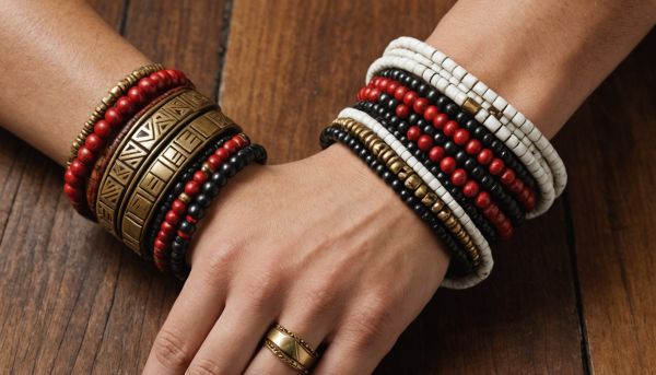Découvrir les motifs tribaux sur les bracelets